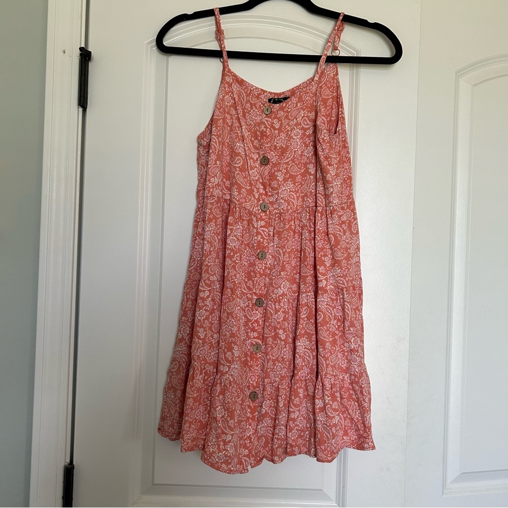 Art class orange floral dress
